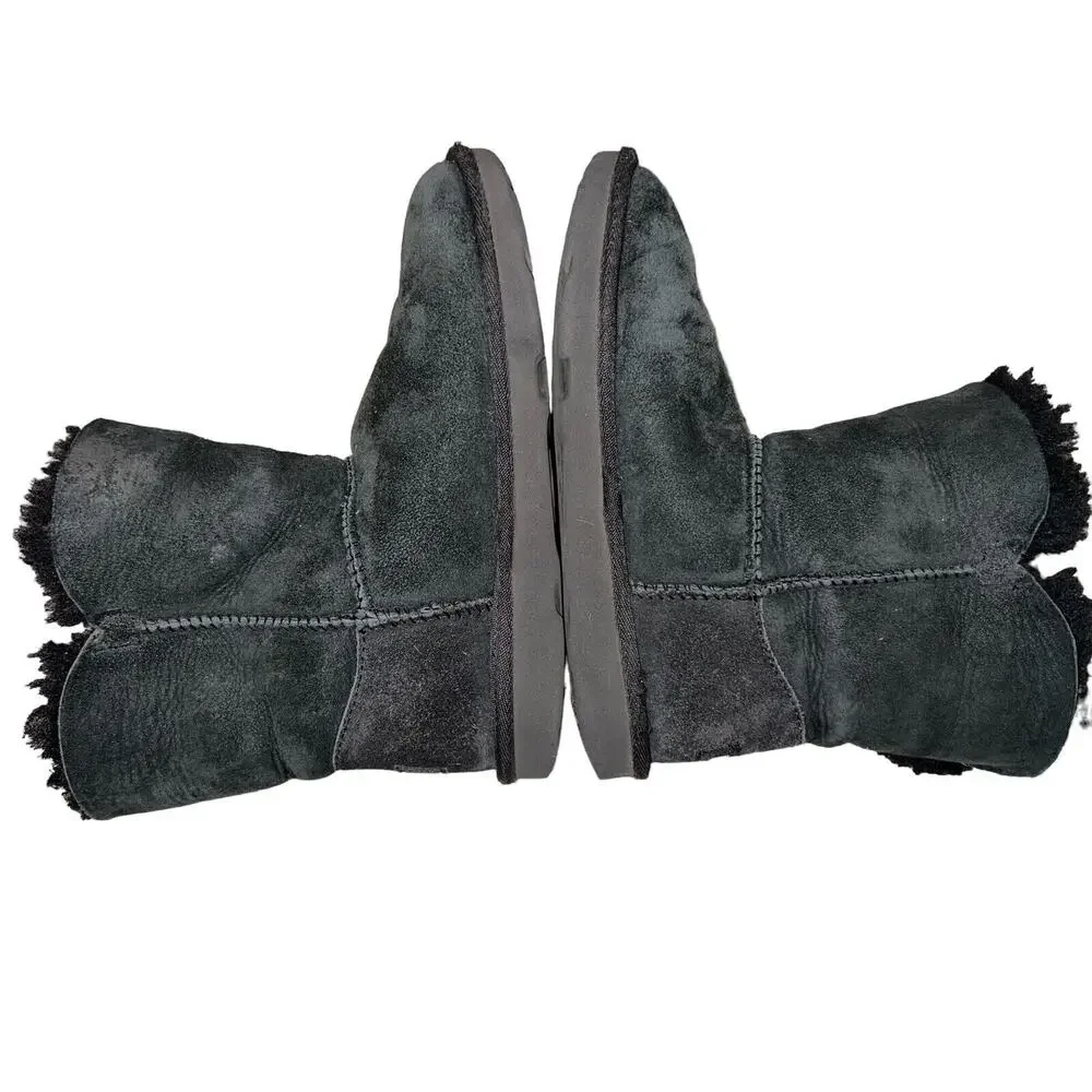 UGG‎ Australia Boots 1017400K Bailey Button II Black Size 3Y